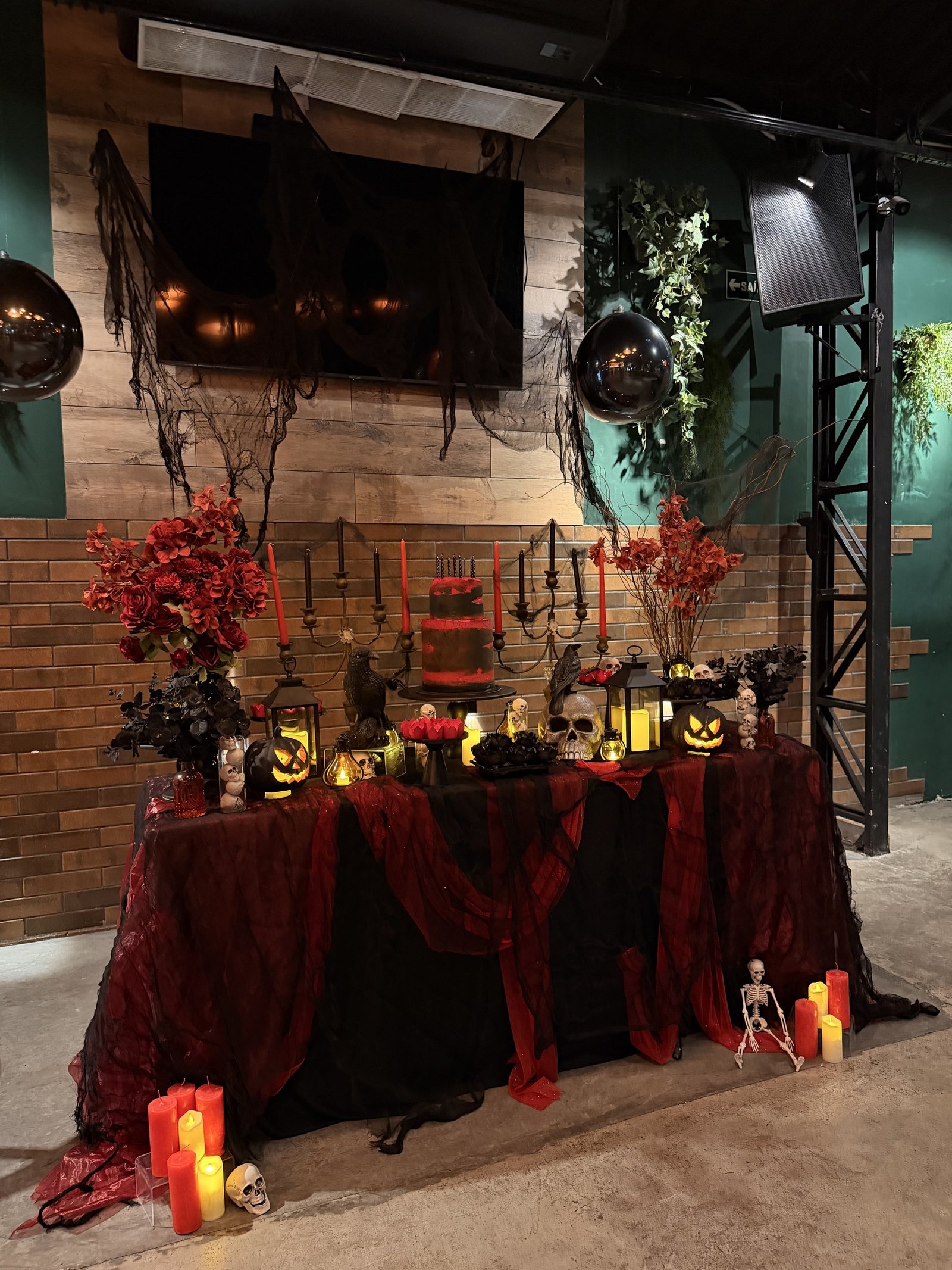 Backdrop Instagramável de Halloween para Condomínios & Festas